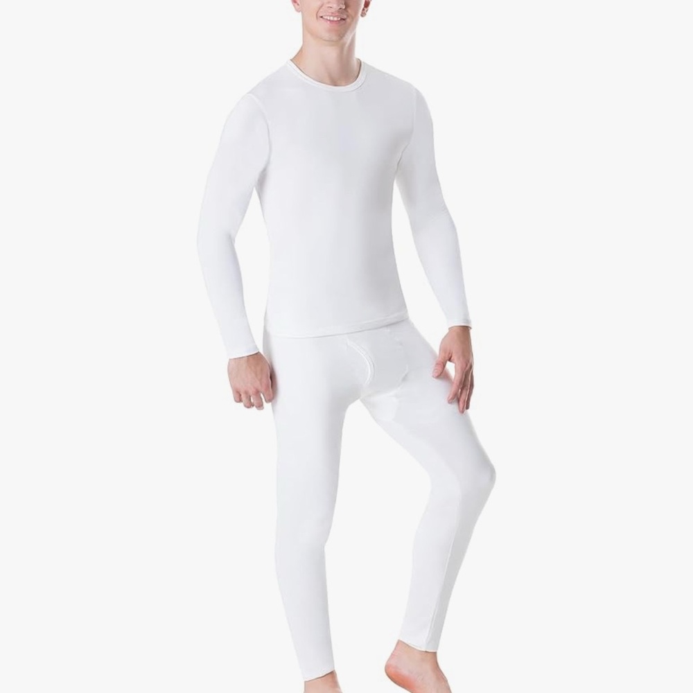 Rocky Men's White Thermal Base Layer Set NEW XL